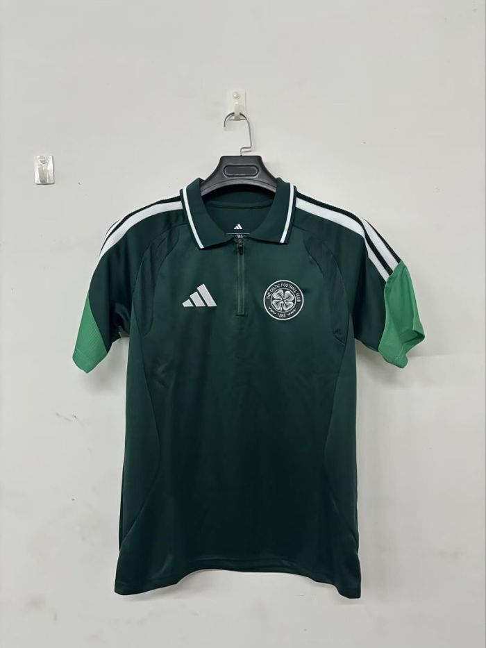 Fan Version 2026-2027 Celtic Dark Green Soccer Polo Football Shirt
