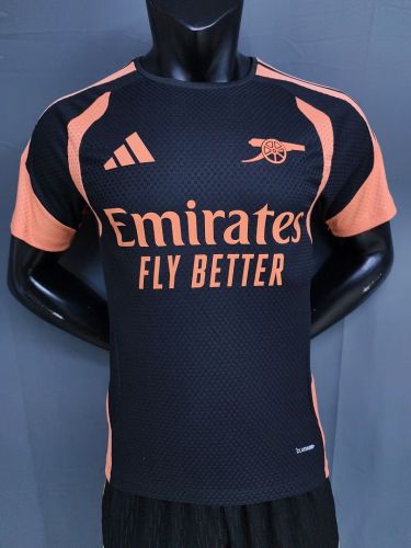 Player Version 2026-2027 Arsenal Black/Orange Soccer Training Jersey Football Shirt
