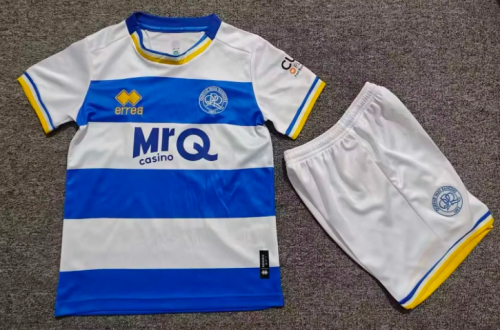 Youth Uniform Kids Kit 2026-2027 Queens Park Rangers Home Soccer Jersey Shorts Child Football Set