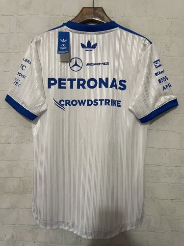 Player Version Mercedes 2026-2027 White Racing Jersey T-shirt