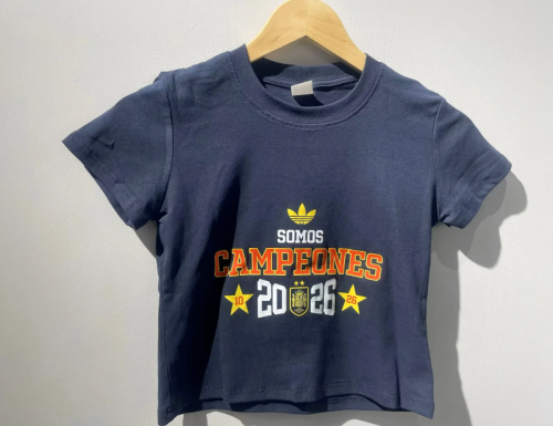 Women 2026 Spain CAMPEONES Dark Blue crop Soccer Shirt Girl Football Jersey