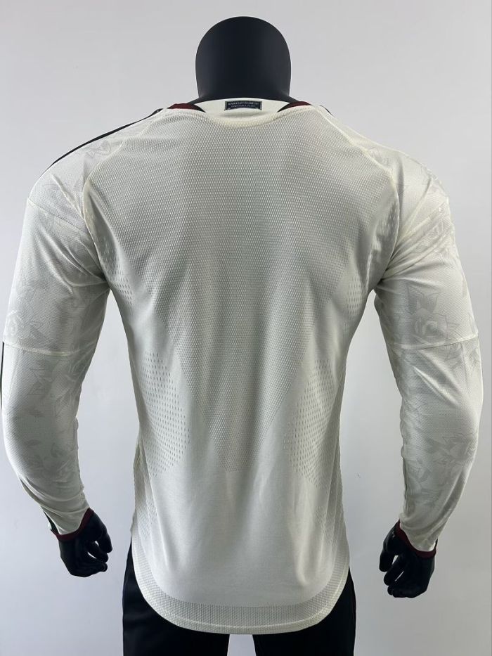 Long Sleeve Player Version 2026-2027 Manchester United Third Away White Soccer Jersey Man United Football Shirt