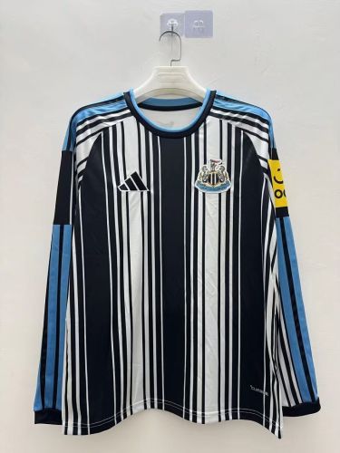 without Sponor Logo Long Sleeve Fan Version 2026-2027 Newcastle United Home Soccer Jersey Football Shirt