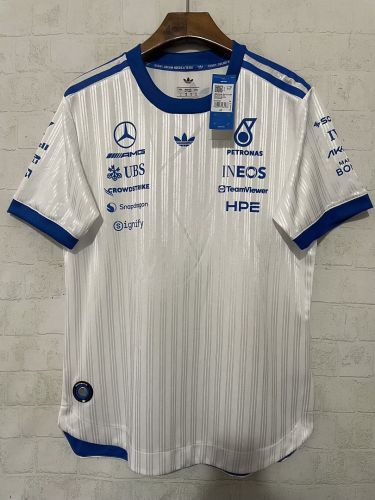 Player Version Mercedes 2026-2027 White Racing Jersey T-shirt