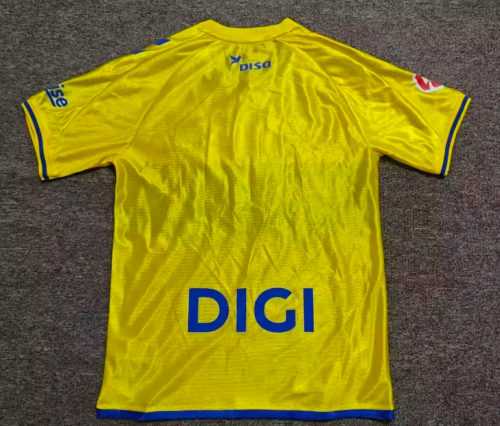 with LALIGA Patch Fan Version 2026-2027 Las Palmas Home Soccer Jersey Football Shirt