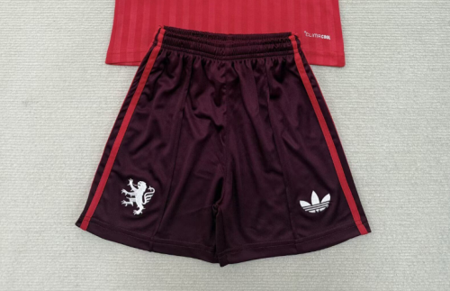 Fan Version 2026-2027 Lyon Away Red Soccer Shorts Football Shorts