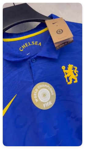 with Club World Cup Badge Fan Version 2026-2027 Chelsea Home Soccer Jersey Football Shirt
