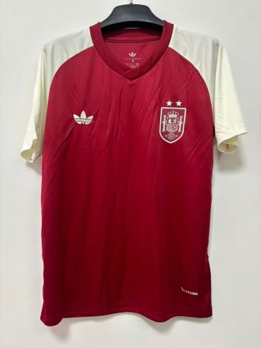 with 2 Stars Fan Version 2026 Spain Red Soccer Training Jersey España Camisetas de Futbol