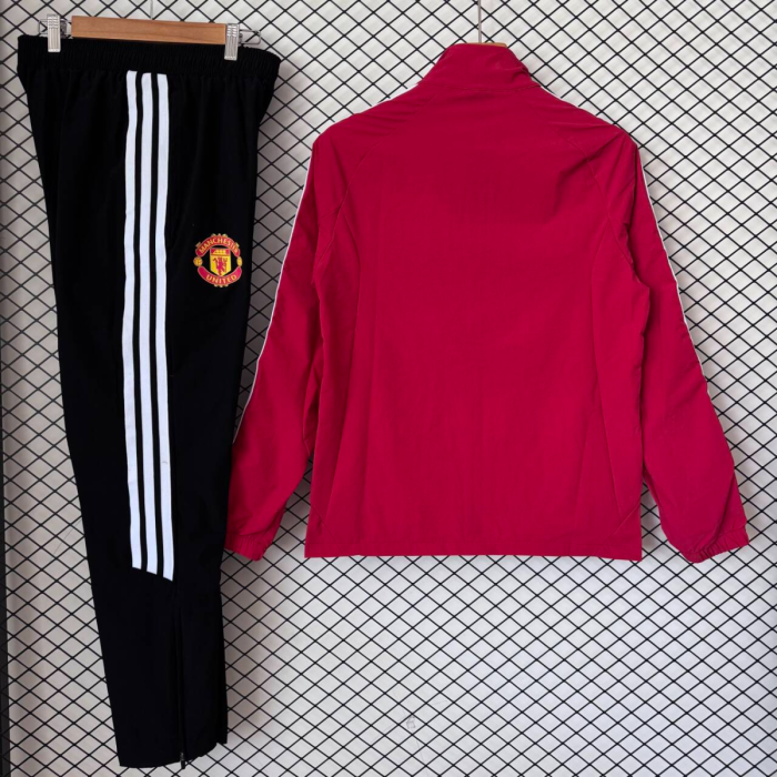 2026-2027 Manchester United Red Soccer Tracksuit Jacket Football Jacket and Pants