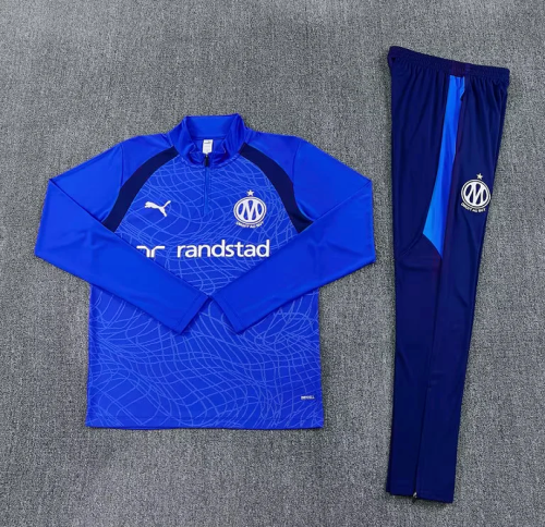 2026-2027 Inter Milan Blue Soccer Training Sweater and Pants Football Kit