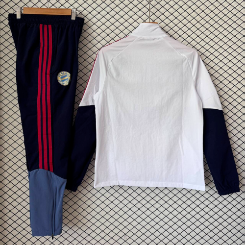 2026-2027 Bayern Munich White Soccer Tracksuit Jacket Football Jacket and Pants