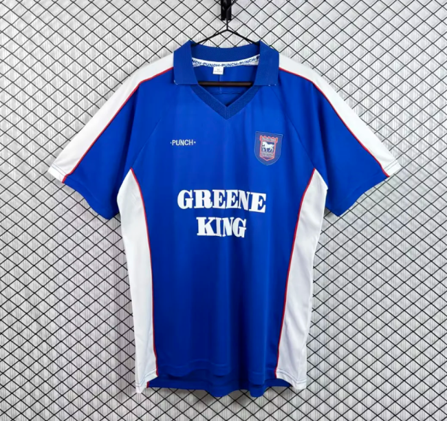Retro Jersey 1999-2001 Ipswich Town Home Soccer Jersey Vintage Football Shirt