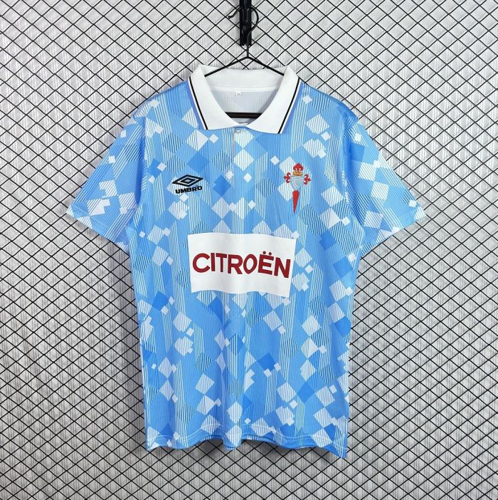 Retro Jersey 1992-1993 Celta de Vigo Home Soccer Jersey Vintage Football Shirt