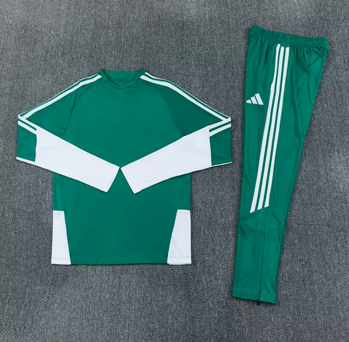 2026-2027 Liverpool Green/White Soccer Training Sweater and Pants Football Kit