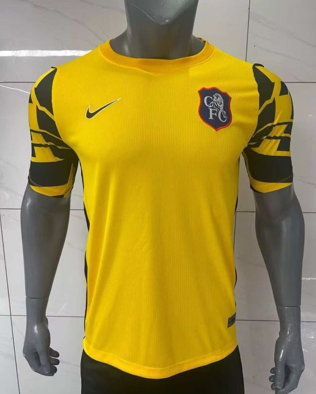 Fan Version 2026-2027 Chelsea Yellow Soccer Pre-match Jersey Football Shirt