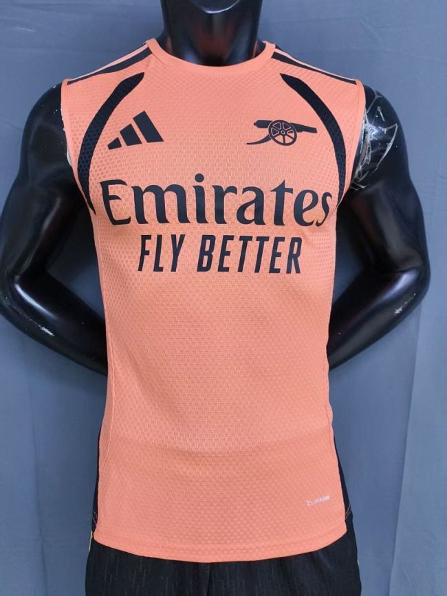 Player Version 2026-2027 Arsenal Pink/Black Soccer Training Vest Football Shirt
