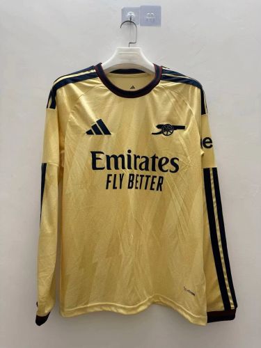 Long Sleeve Fan Version 2026-2027 Arsenal Third Away Soccer Jersey LS Football Shirt