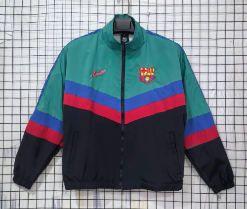 Retro Jacket 1995-1997 Barcelona Colorful Soccer Windbreaker Jacket Football Jacket
