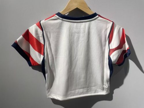 Women 2026 USA Home Crop Soccer Shirt Girl United States Football Jersey