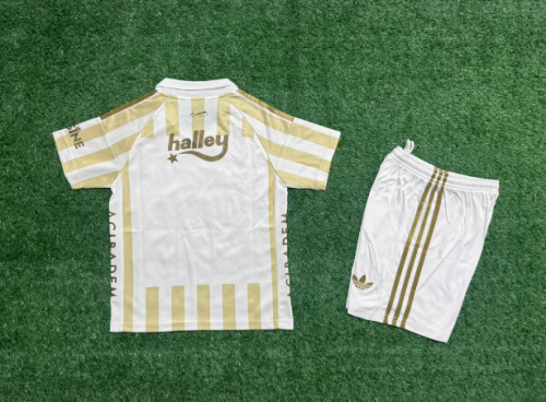 Youth Uniform Kids Kit 2025-2026 Fenerbahçe Away Soccer Jersey Shorts Fenerbahce Child Football Set
