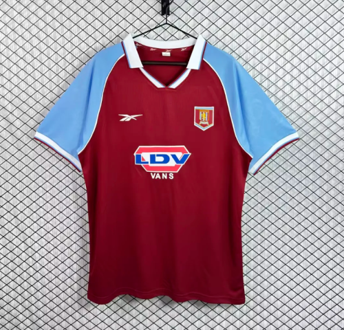 Retro Jersey 1998-1999 Aston Villa Home Soccer Jersey Vintage Football Shirt