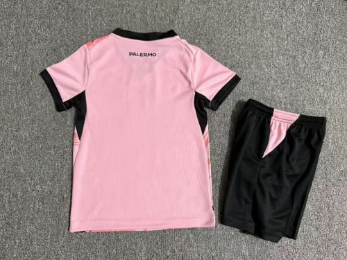 Youth Uniform Kids Kit 2026-2027 Palermo Home Soccer Jersey Shorts Child Football Set
