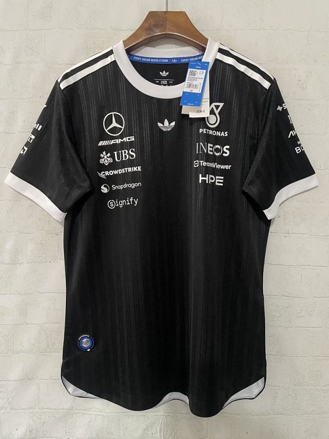 Player Version Mercedes 2026-2027 Black Racing Jersey T-shirt