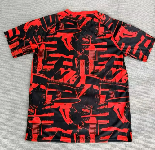 Fan Version 2026-2027 AC Milan Black/Red Soccer Training Jersey AC Football Shirt