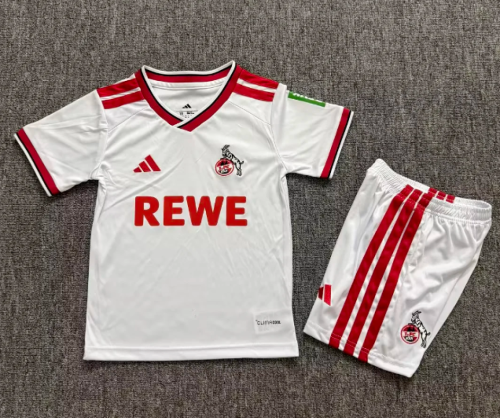 Youth Uniform Kids Kit 2026-2027 Koln Home Soccer Jersey Shorts Child Football Set