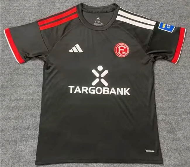 Fan Version 2026-2027 Fortuna Düsseldorf Away Black Soccer Jersey Football Shirt