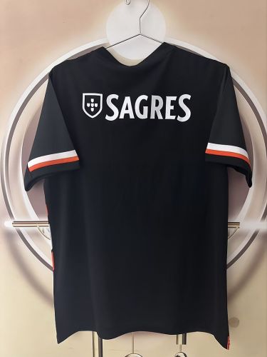Fan Version 2026-2027 Benfica Black/White/Orange Soccer Training Jersey Football Shirt