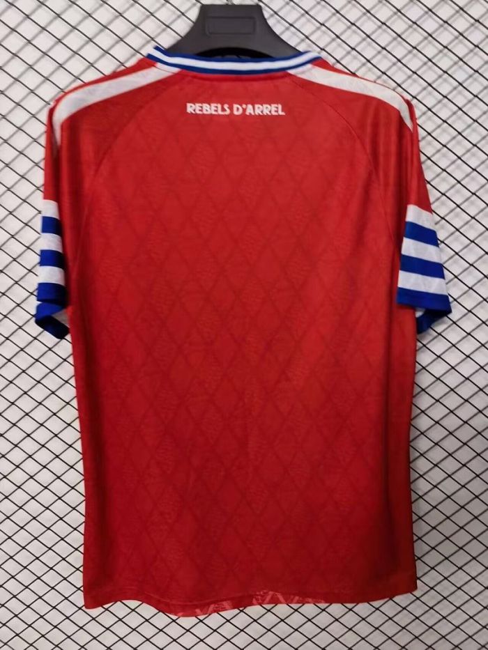 Fan Version 2026-2027 Espanyol Away Red Soccer Jersey Football Shirt