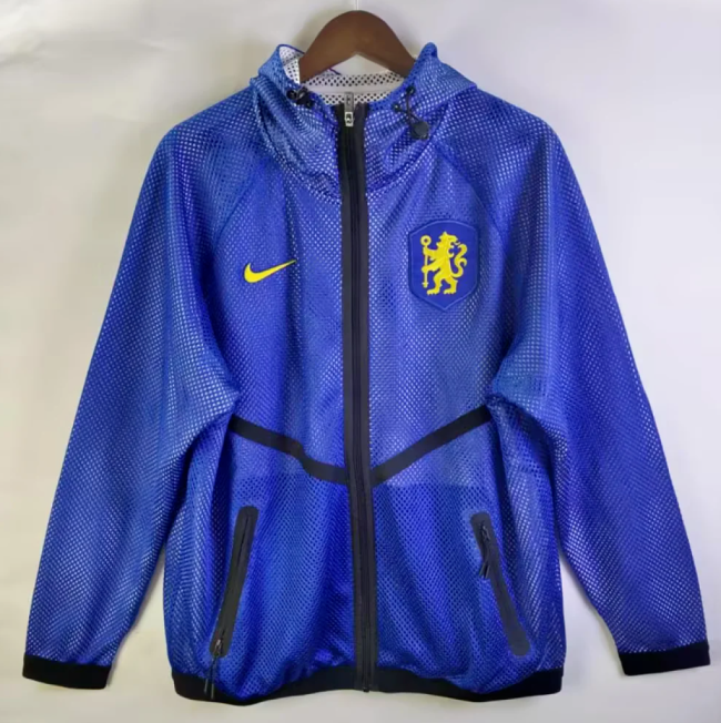 2026-2027 Chelsea Blue World Cup Mesh Anthem Jacket Soccer Windbreaker Jacket Football Jacket