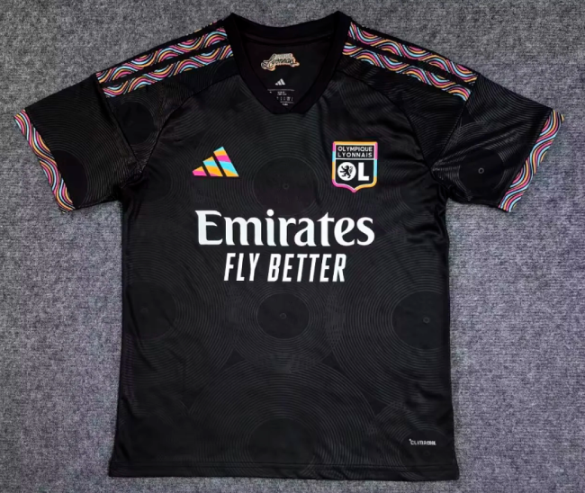 Fan Version 2026-2027 Lyon Third Away Black Soccer Jersey Olympique Lyonnais Football Shirt