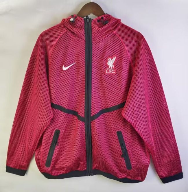 2026-2027 Liverpool Red World Cup Mesh Anthem Jacket Soccer Windbreaker Jacket Football Jacket