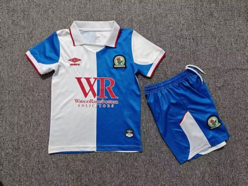 Youth Uniform Kids Kit 2026-2027 Blackburn Home Soccer Jersey Shorts Child Football Set