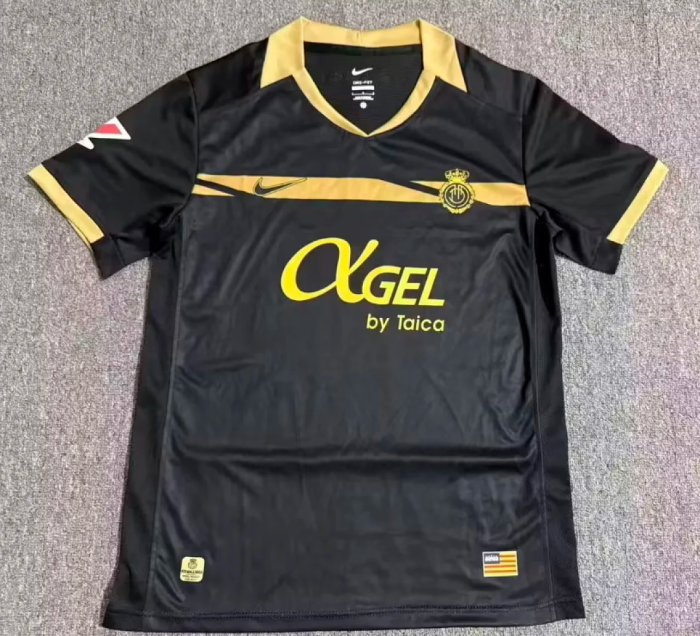 with Laliga Patch Fans Version 2026-2027 Mallorca Away Black Soccer Jersey Football Shirt