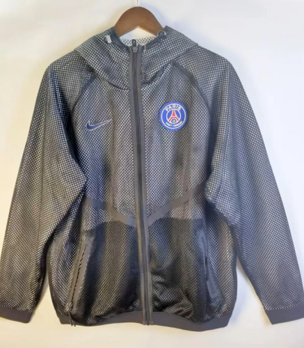 2026-2027 PSG Black World Cup Mesh Anthem Jacket Soccer Windbreaker Jacket Football Jacket