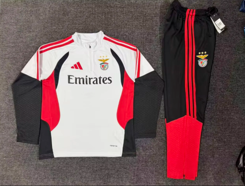 2026-2027 Benfica White Soccer Training Sweater and Pants Football Kit