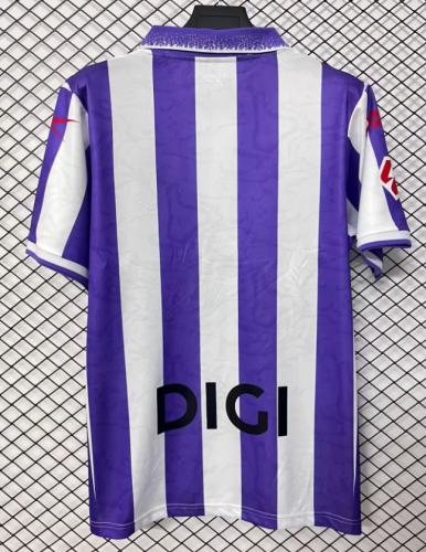 with LALIGA Patch Fans Version 2025-2026 Real Valladolid Home Soccer Jersey Football Shirt