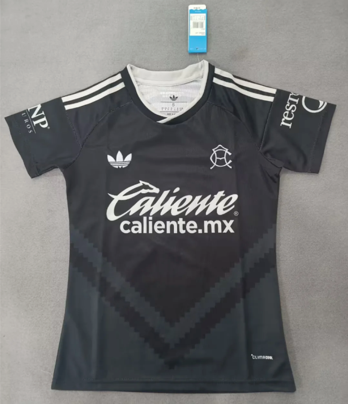 Women 2026-2027 Club America Away Black Soccer Jersey Girl Football Shirt