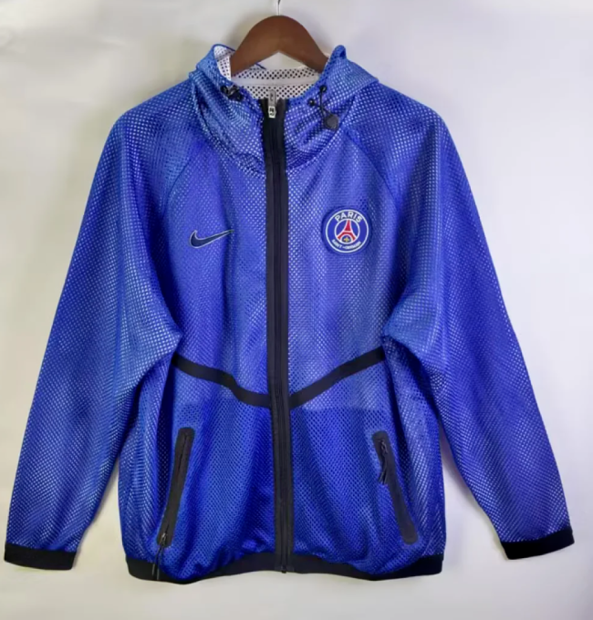 2026-2027 PSG Blue World Cup Mesh Anthem Jacket Soccer Windbreaker Jacket Football Jacket