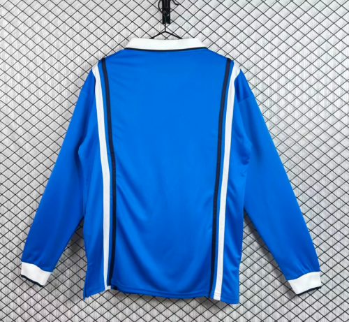 Long Sleeve Retro Jersey 1997-1998 Calcio Napoli Home Soccer Jersey Napoles Vintage Football Shirt