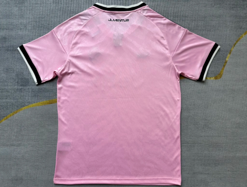 Maillot Juve Shirt Fans Version 2026-2027 Juventus Away Pink Soccer Jersey Football Shirt