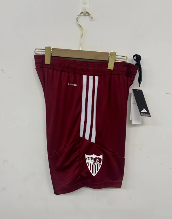 Fan Version 2026-2027 Sevilla Red Soccer Training Shorts Football Shorts