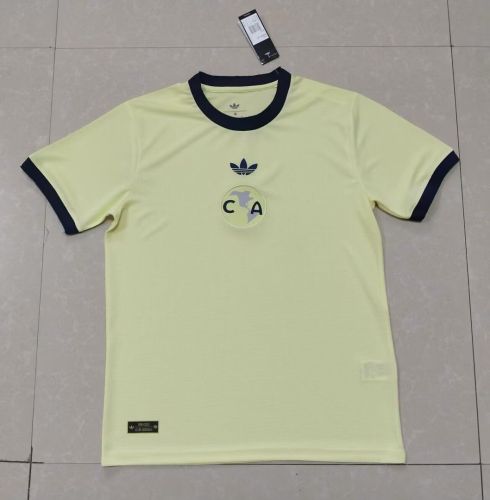 Fan Version 2026-2027 Club America Aguilas Light Yellow Soccer Jersey Football Shirt