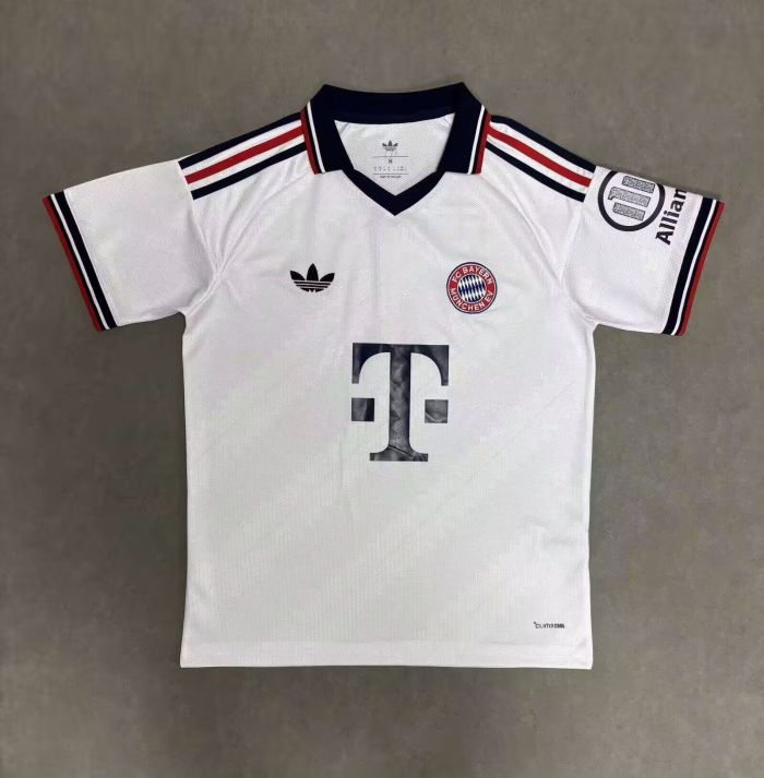 with Allianz Logo Fan Version 2026-2027 Bayern Munich Away White Soccer Jersey Bayern Munchen Football Shirt