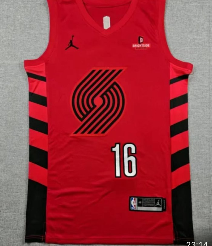 Portland Trail Blazers YANG 16 Red NBA Jersey Basketball Shirt