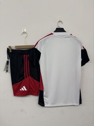 Adult Uniform 2026-2027 Benfica White/Red/Black Soccer Training Jersey and Shorts Football Kits