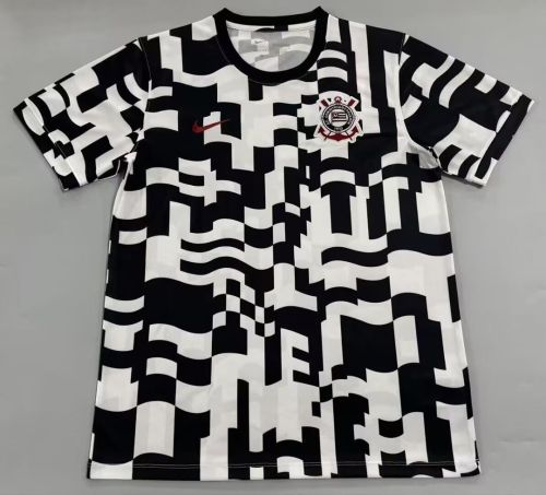 Fan Version 2026-2027 Corinthians Black/White Soccer Training Jersey Football Shirt